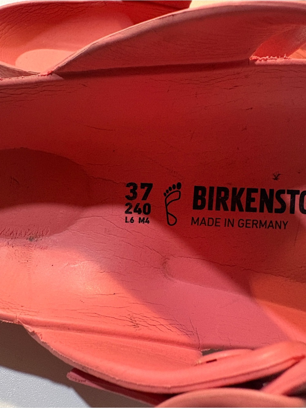 Birkenstock Pink Thong Sandal Slip-Ons - Picture 3 of 4